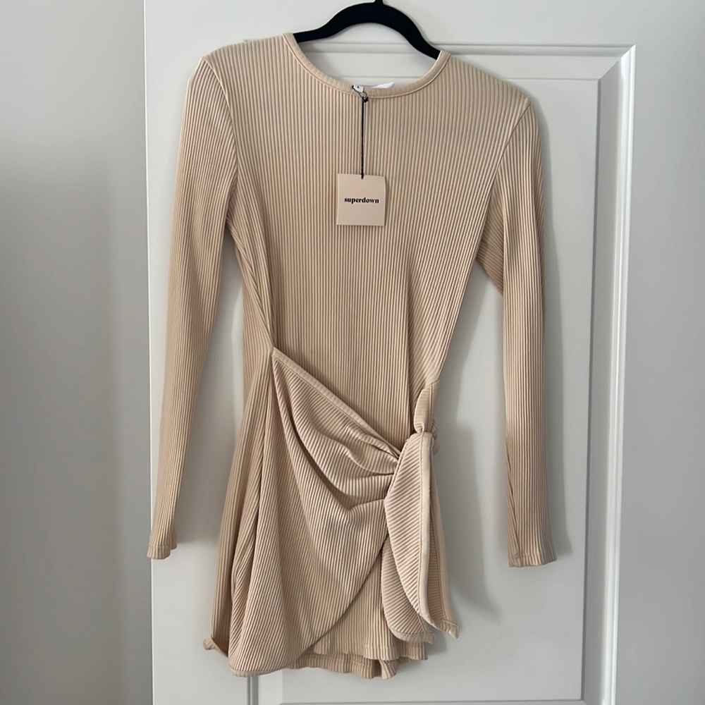 Super down wrap dress